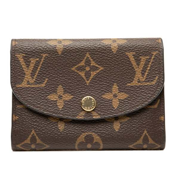 Louis Vuitton Monogram Porte Monnaie Rosalie Business Card Case Wallet Coin...